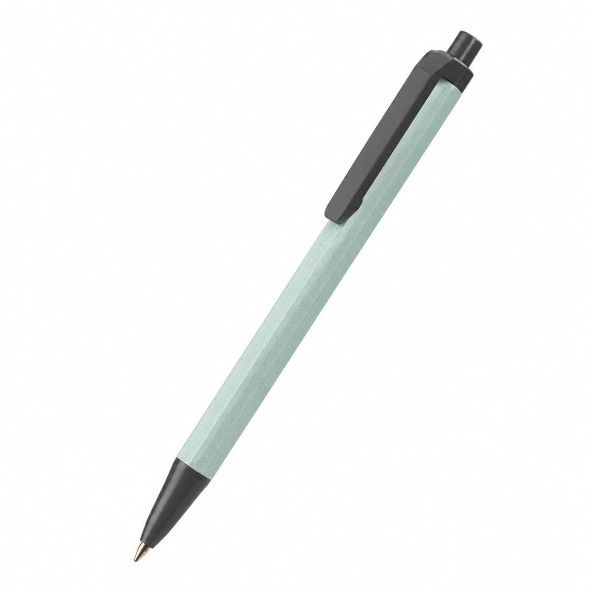 Bolígrafo Retráctil Verde Menta y Negro con Punta Fina