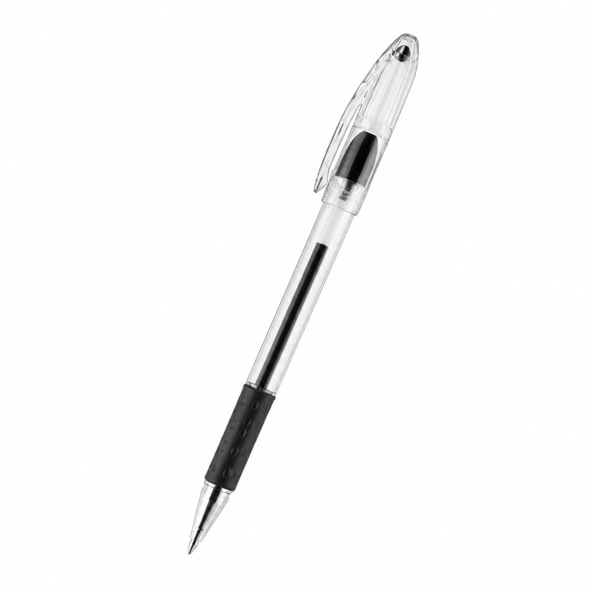 Bolígrafo Transparente con Tinta Negra 0.7mm