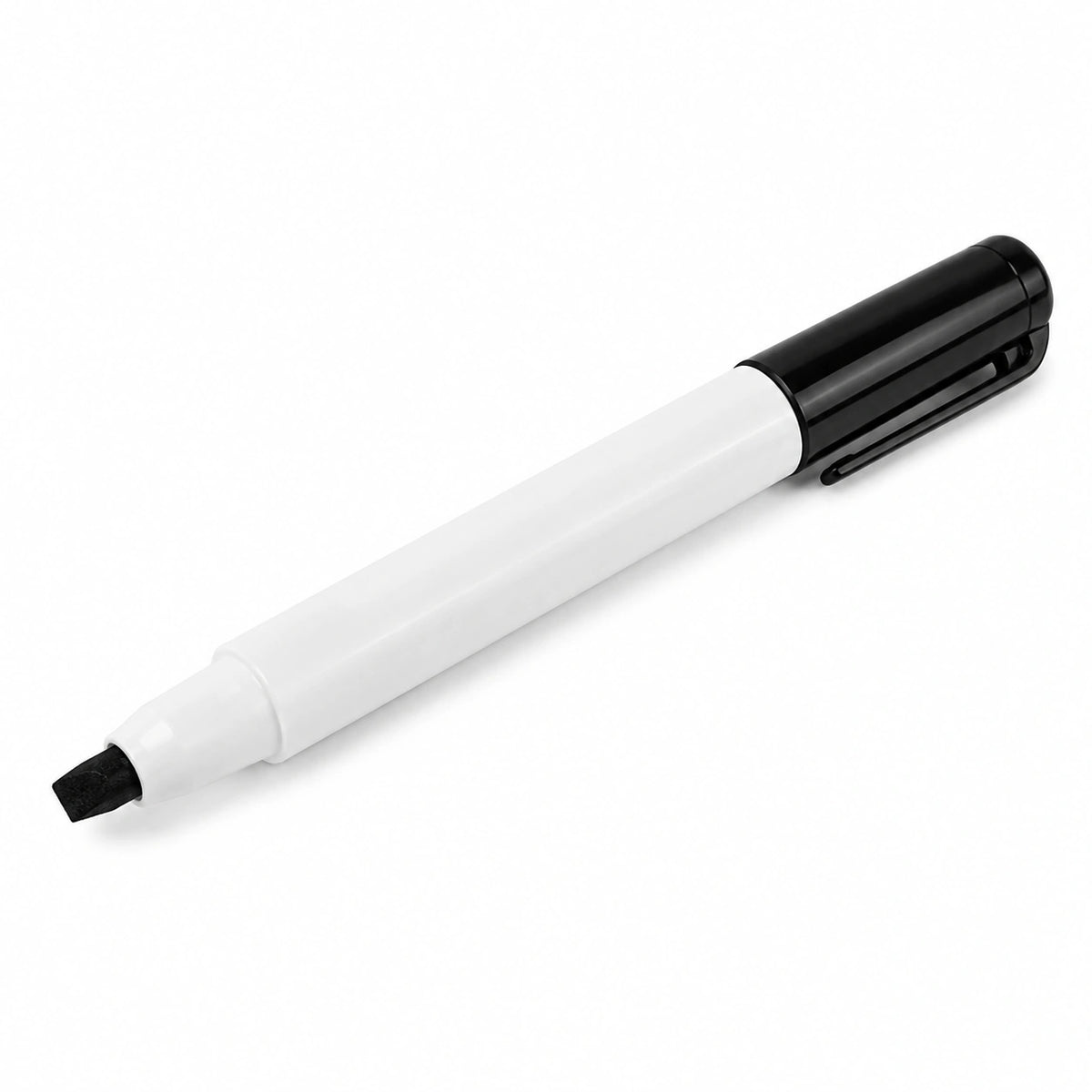 Rotulador para Pizarra Blanca de Punta Biselada Negro