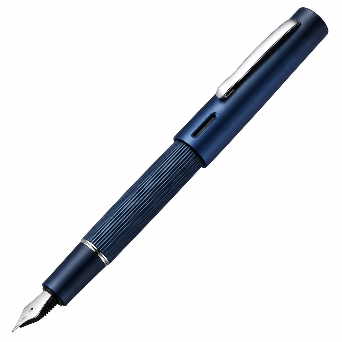 Pluma Estilográfica Azul con Punta Fina 0.5mm