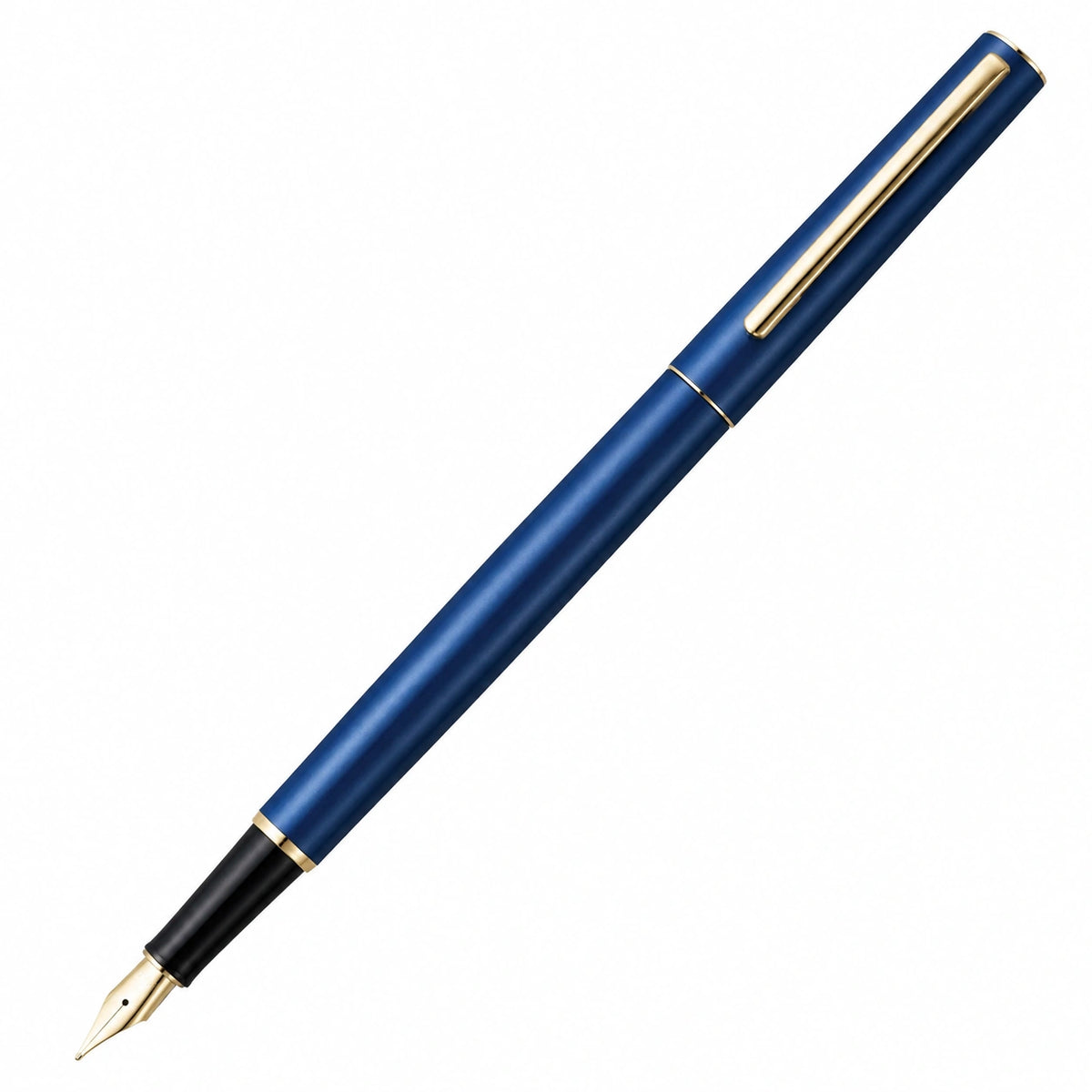 Pluma Estilográfica Azul Oscuro de Punto Fino