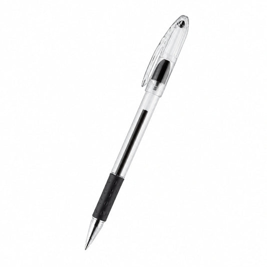 Bolígrafo Transparente con Tinta Negra 0.7mm