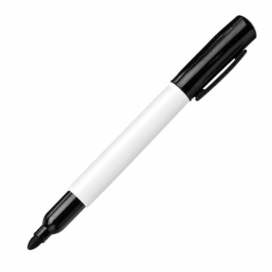 Marcador Negro para Pizarra Blanca Punta Redonda