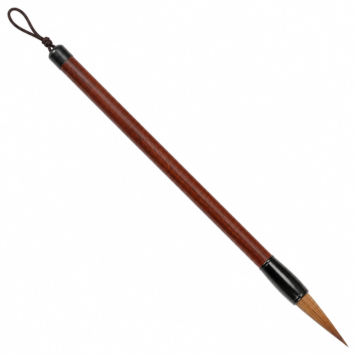 Pincel de Caligrafía Tradicional Chino Marrón y Negro