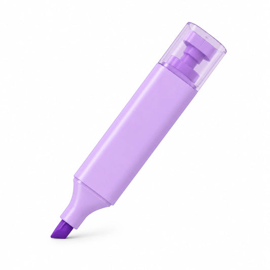 Marcador Violeta Fluorescente Punta Ancha