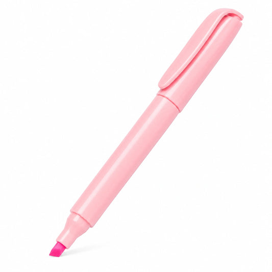 Marcador de Texto Rosa Punta Biselada