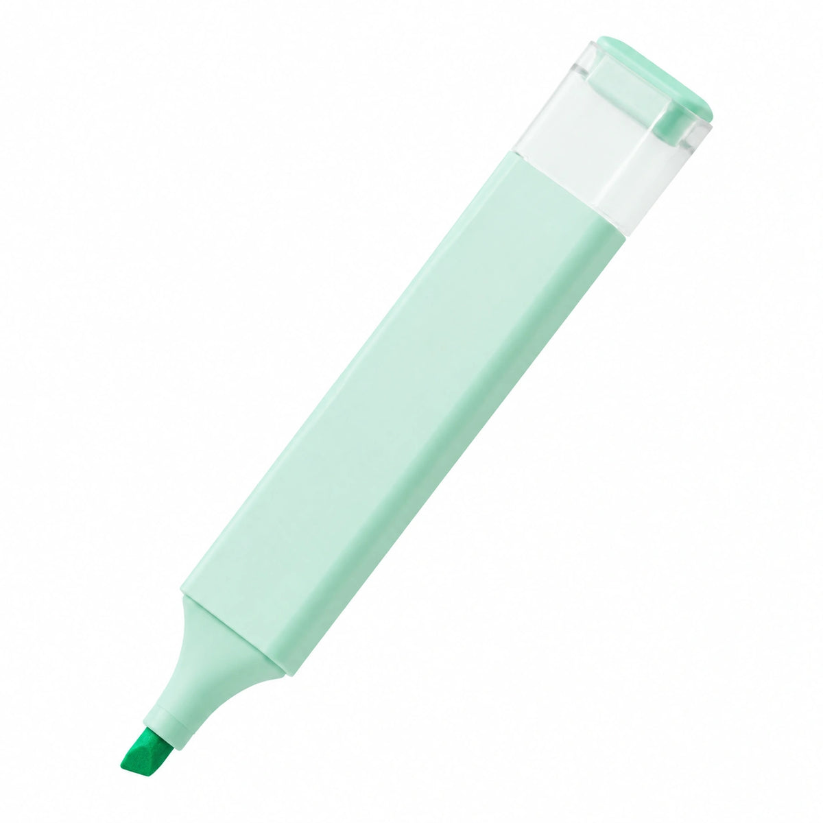 Marcador Resaltador Verde Menta Punta Biselada 2 mm