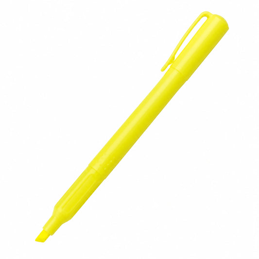 Marcador Resaltador Fluorescente Amarillo con Punta Biselada